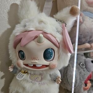 POP MART POLAR Adorable Plush Doll with Pink and White Outfit